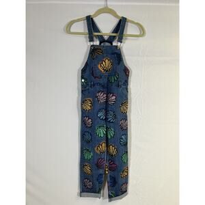 Stella McCartney Girls Sequin Denim Overalls‎ Blue Size 8